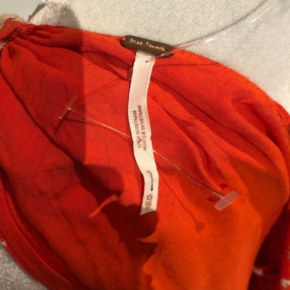 Free People All Mine Mini Dress One Shoulder Red XS - Picture 4 of 6